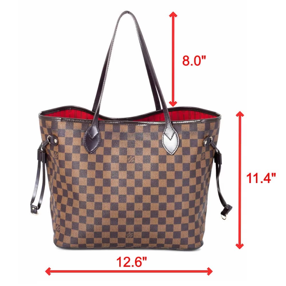Louis Vuitton Neverfull MM in Damier Ebene with new insert - Picture 8 of 16